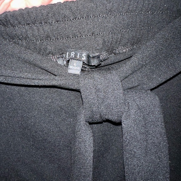 Large Black Wide Leg Dress Pants - Picture 4 of 7